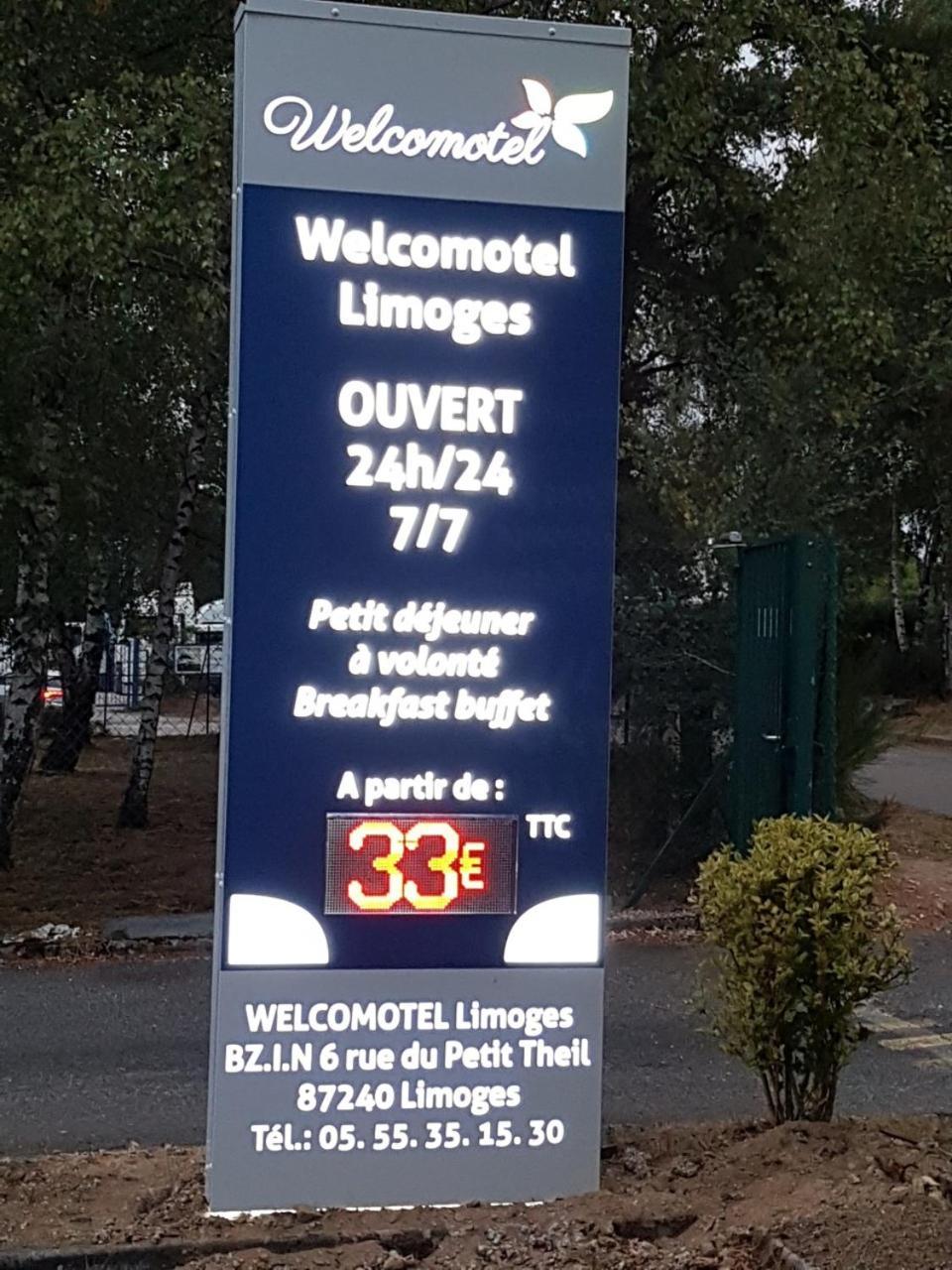 Welcomotel Limoges Eksteriør billede